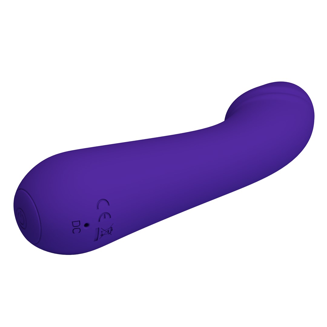 Vibrator Punctul G Cetus, 12 Moduri Vibratii, Sillicon, USB, Violet, 15 cm