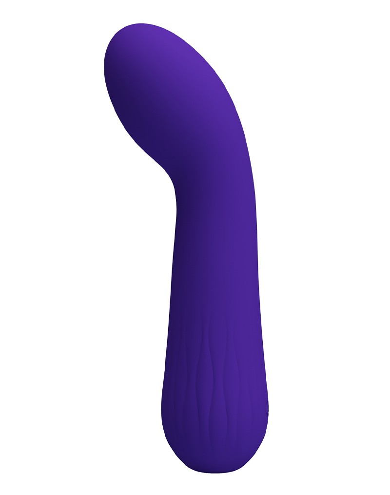 Vibrator Punctul G Faun, 12 Moduri Vibratii, Silicon, USB, Violet, 15 cm