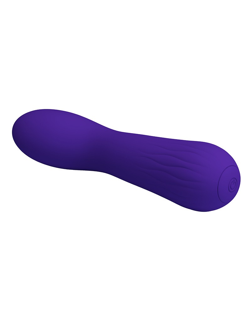 Vibrator Punctul G Faun, 12 Moduri Vibratii, Silicon, USB, Violet, 15 cm