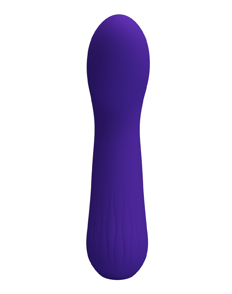 Vibrator Punctul G Faun, 12 Moduri Vibratii, Silicon, USB, Violet, 15 cm