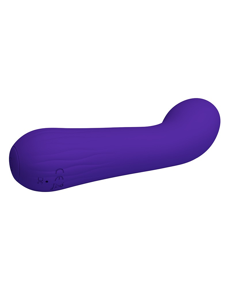 Vibrator Punctul G Faun, 12 Moduri Vibratii, Silicon, USB, Violet, 15 cm