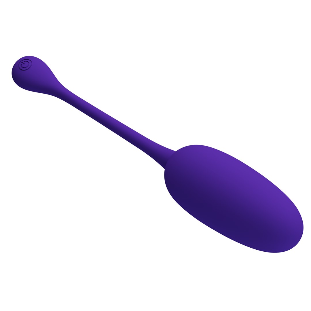 Ou Vibrator Knucker, 12 Moduri Vibratii, Silicon, USB, Violet