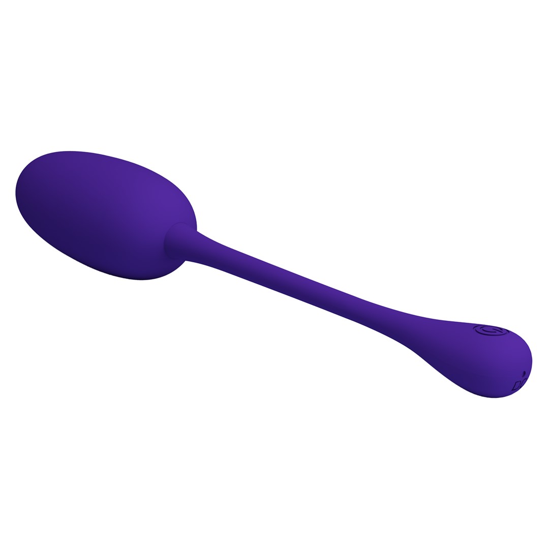 Ou Vibrator Knucker, 12 Moduri Vibratii, Silicon, USB, Violet