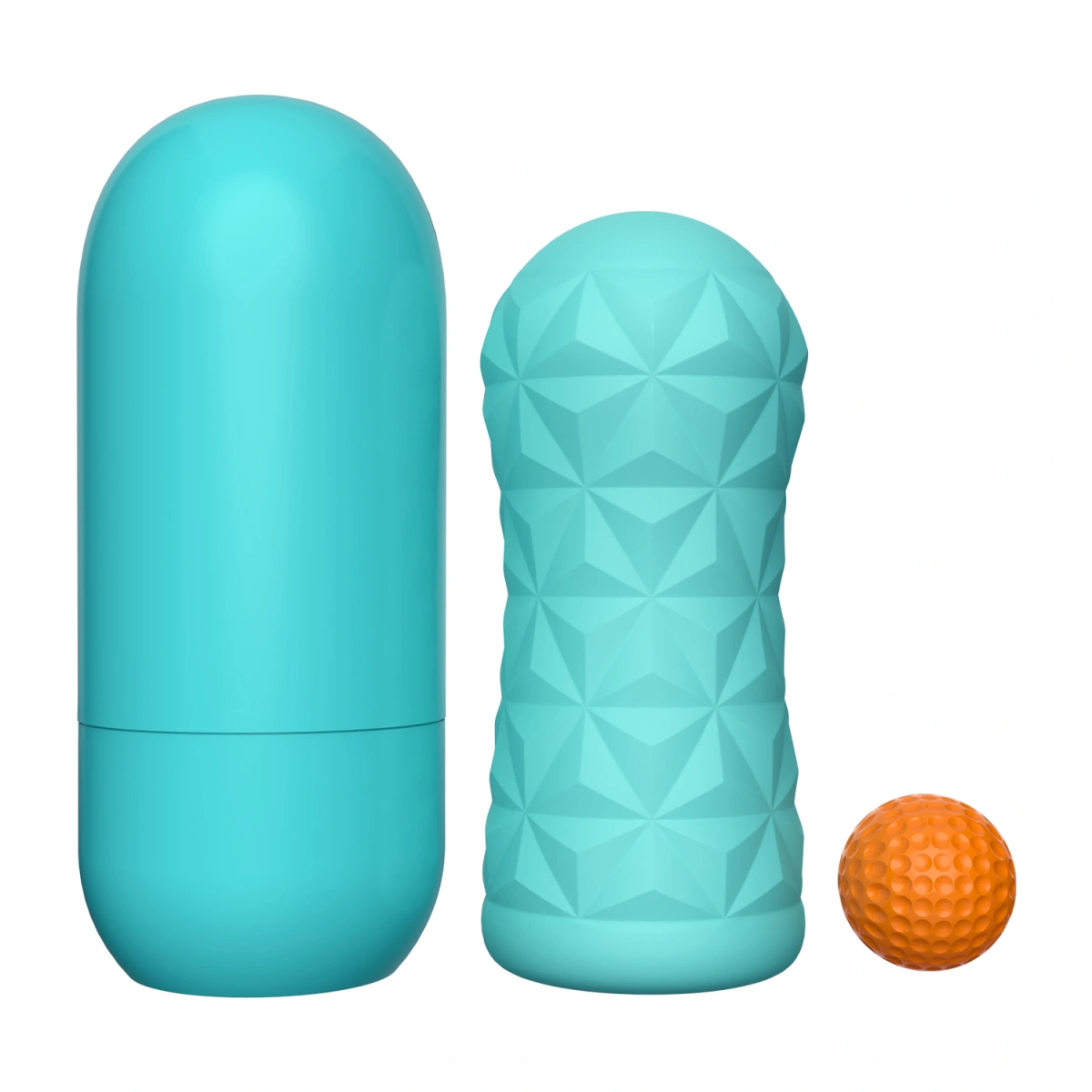 Masturbator cu Bila Victoria Caspar, TPR, Verde, 15 cm