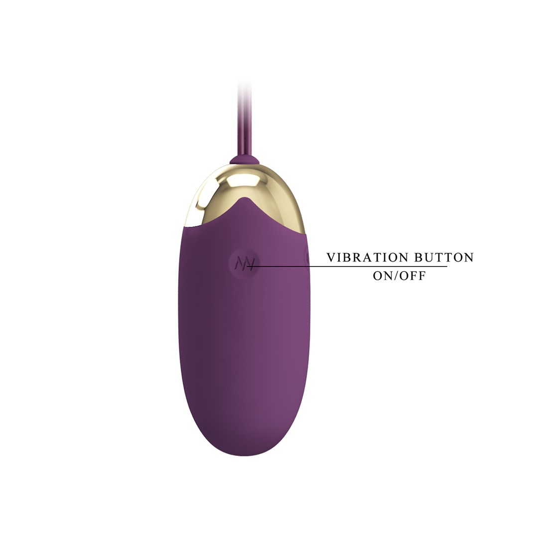 Ou Vibrator Abner, 12 Moduri Vibratii, Bluetooth Control Free App, Silicon, USB, Violet
