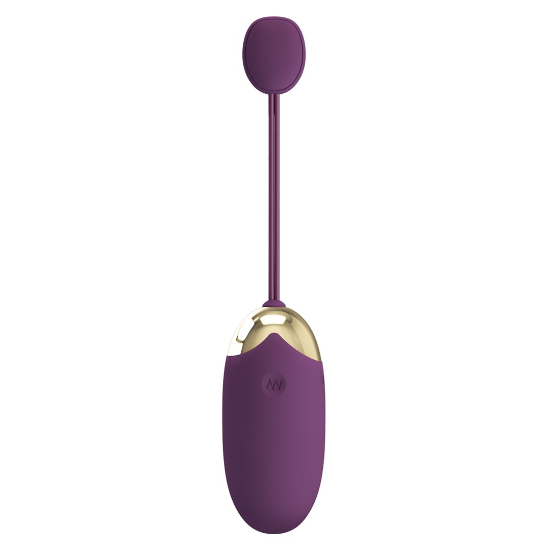 Ou Vibrator Abner, 12 Moduri Vibratii, Bluetooth Control Free App, Silicon, USB, Violet