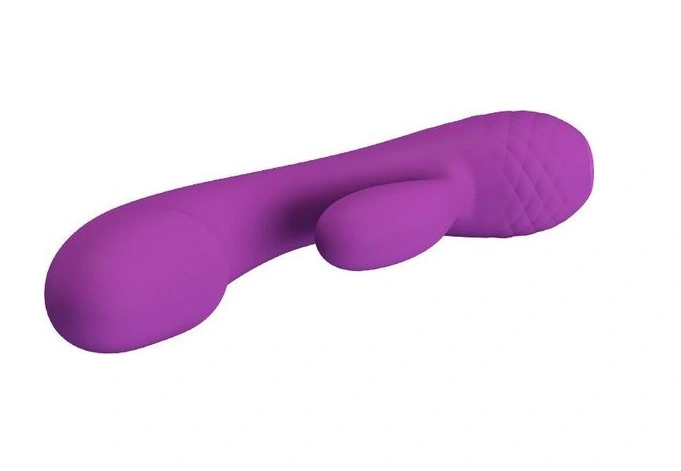 Vibrator Iepuras Doreen, 12 Moduri Vibratii, Silicon, USB, Mov, 17.5 cm