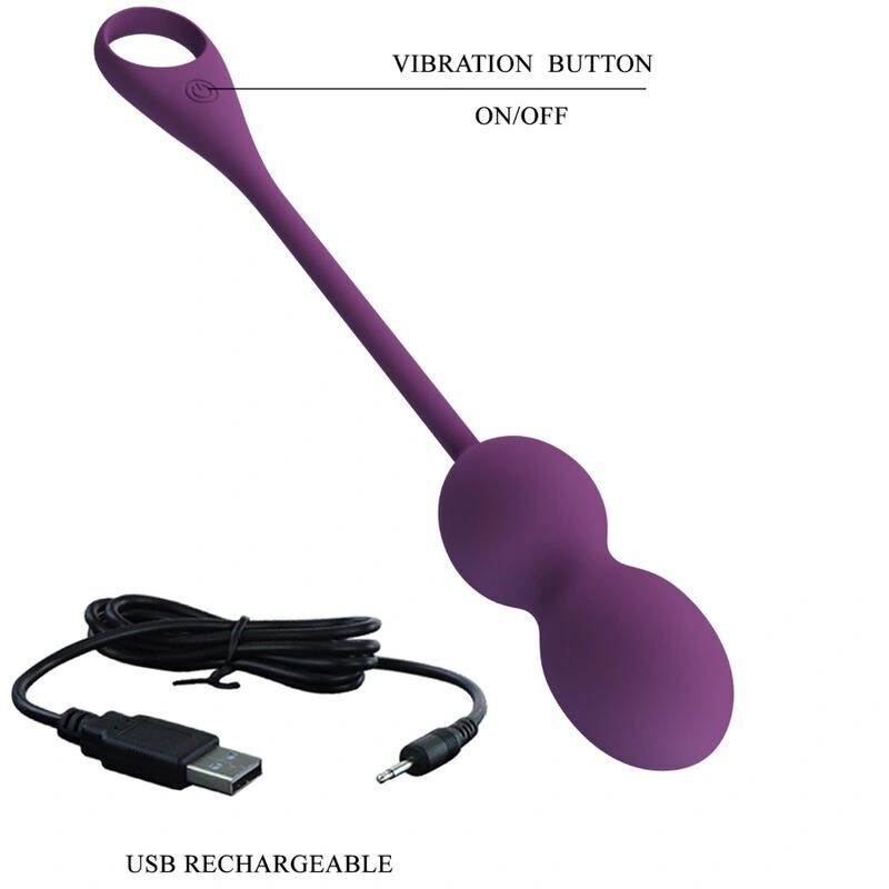 Bile Kegel Elvira 12 Moduri Vibratii, Silicon, USB, Bluetooth Control, Free App, Mov Inchis, 22 cm