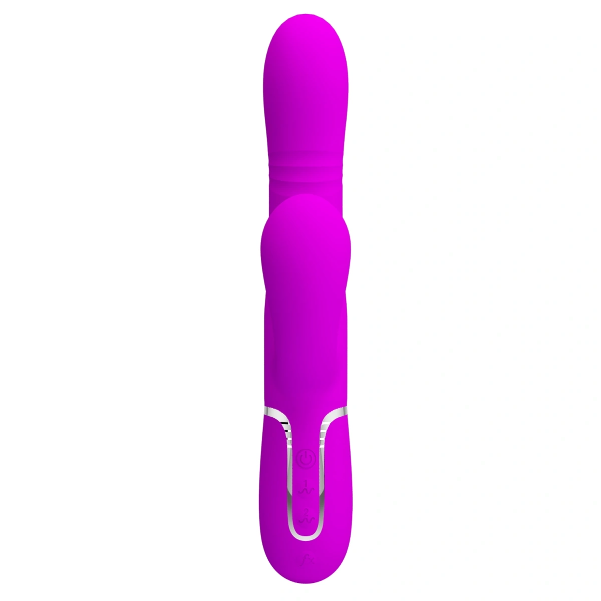 Vibrator Twinkled Tenderness Mariana, 4 in 1, Silicon, USB, Roz, 22.6 cm