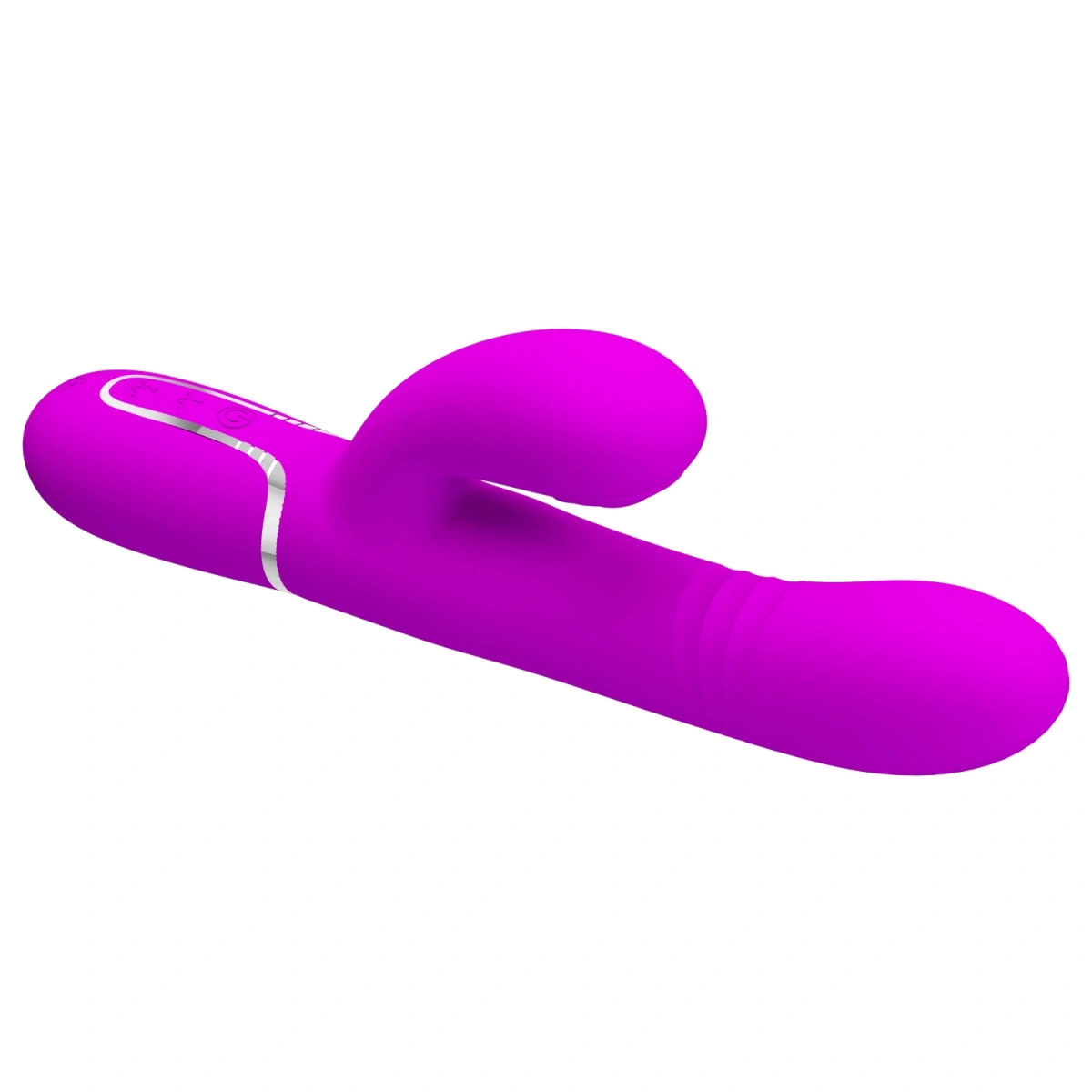 Vibrator Twinkled Tenderness Mariana, 4 in 1, Silicon, USB, Roz, 22.6 cm