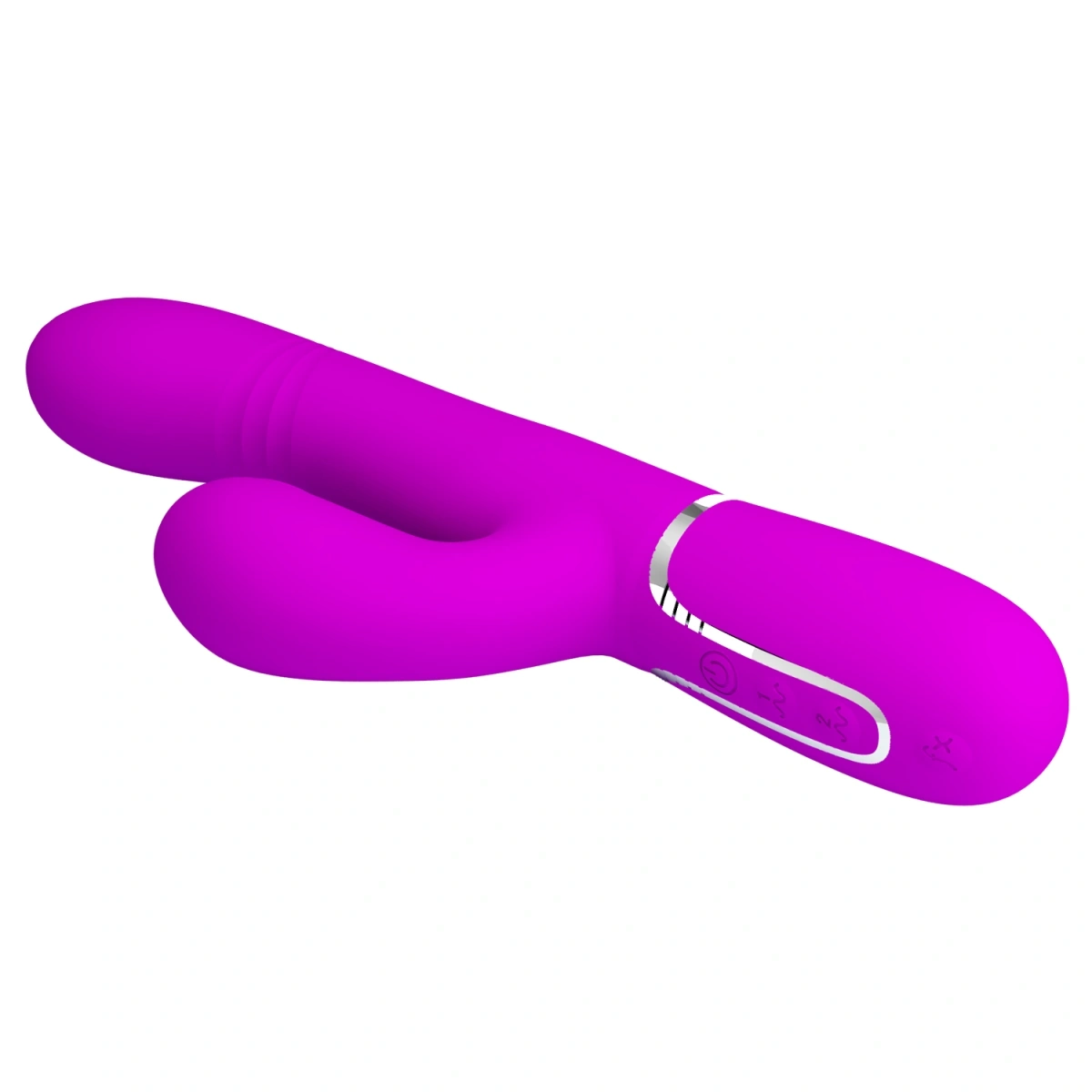 Vibrator Twinkled Tenderness Mariana, 4 in 1, Silicon, USB, Roz, 22.6 cm