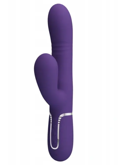Vibrator Twinkled Tenderness Mariana, 4 in 1, Silicon, USB, Mov, 22.6 cm
