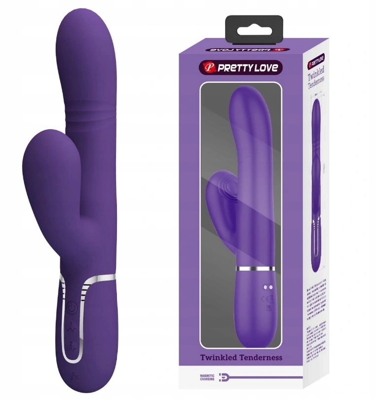 Vibrator Twinkled Tenderness Mariana, 4 in 1, Silicon, USB, Mov, 22.6 cm
