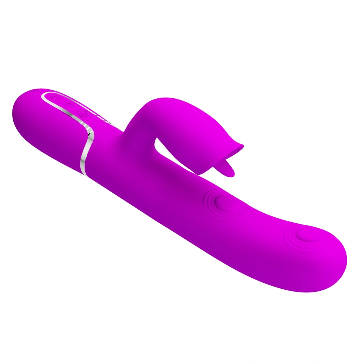 Vibrator Twinkled Tenderness Gigi, 7 Moduri Pulsare, 7 Moduri Licking, Silicon, USB, Roz, 22.8 cm