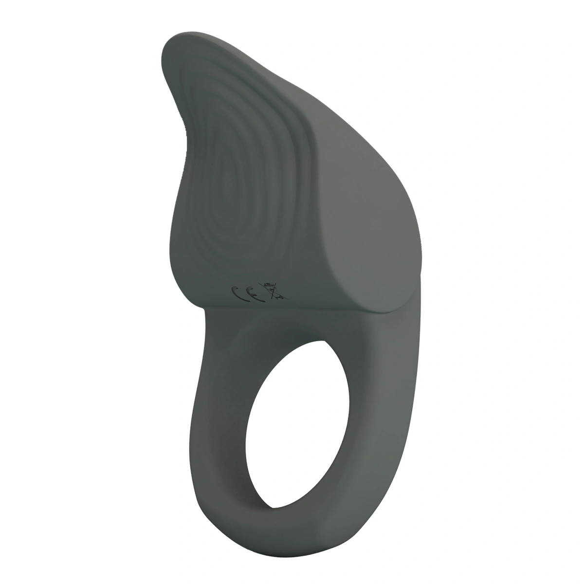 Inel de Penis Master Alto, 10 Moduri Vibratii, Silicon, USB, Negru