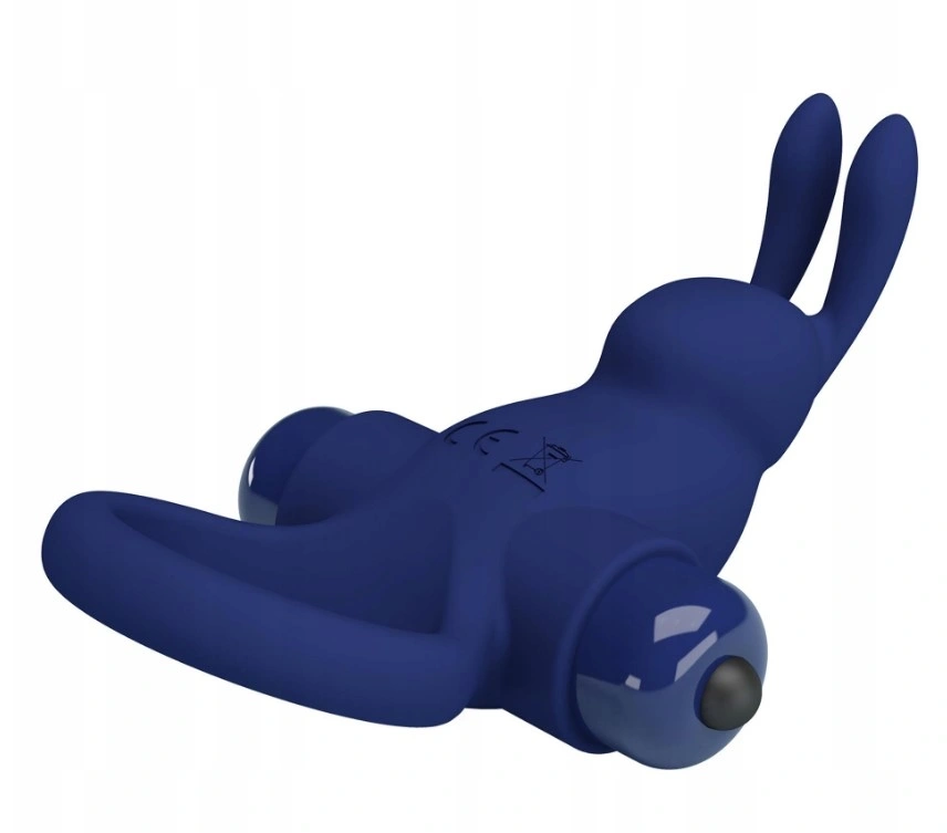 Inel de Penis Jiro, 10 Moduri Vibratii, Silicon, Albastru