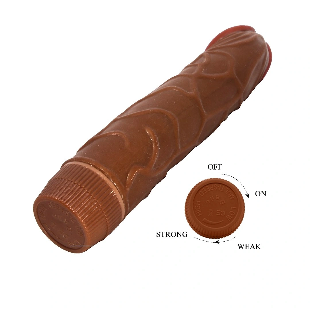 Vibrator Realist Bob, Multispeed, Maro, 22.5 cm