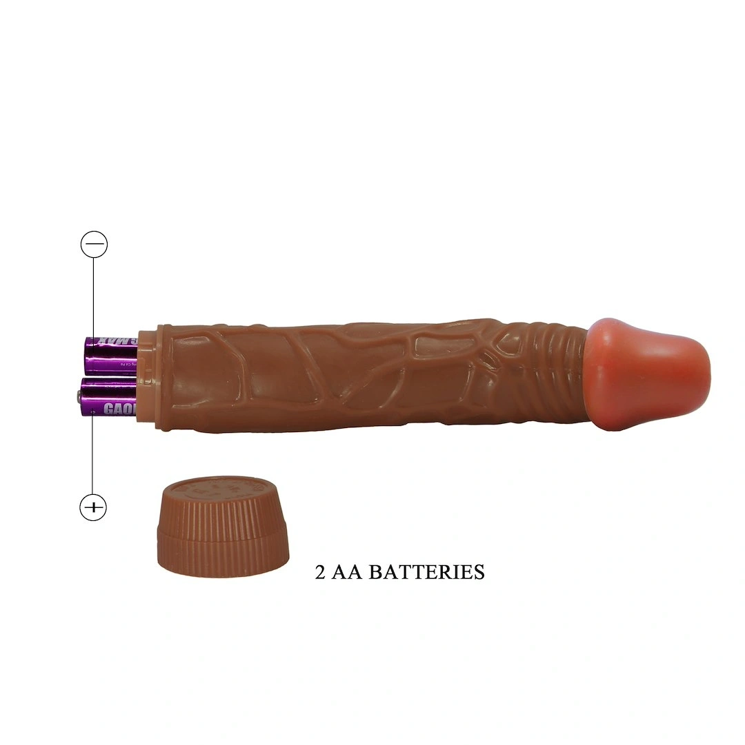 Vibrator Realist Bob, Multispeed, Maro, 22.5 cm