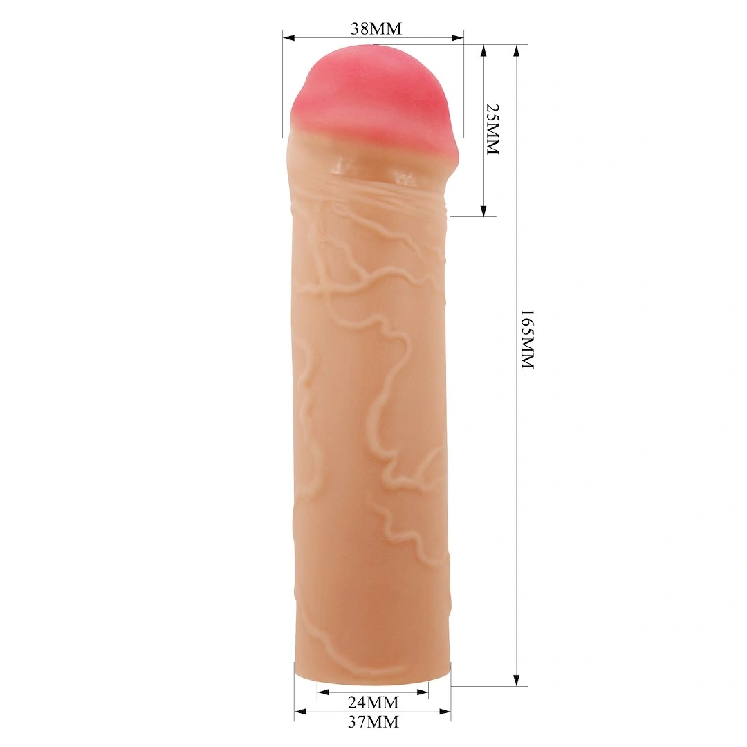 Prelungitor Penis Nile, TPR, Natural, 16.5 cm