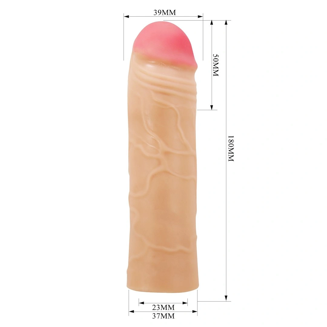 Prelungitor Penis Chane, TPR, Natural, 18 cm