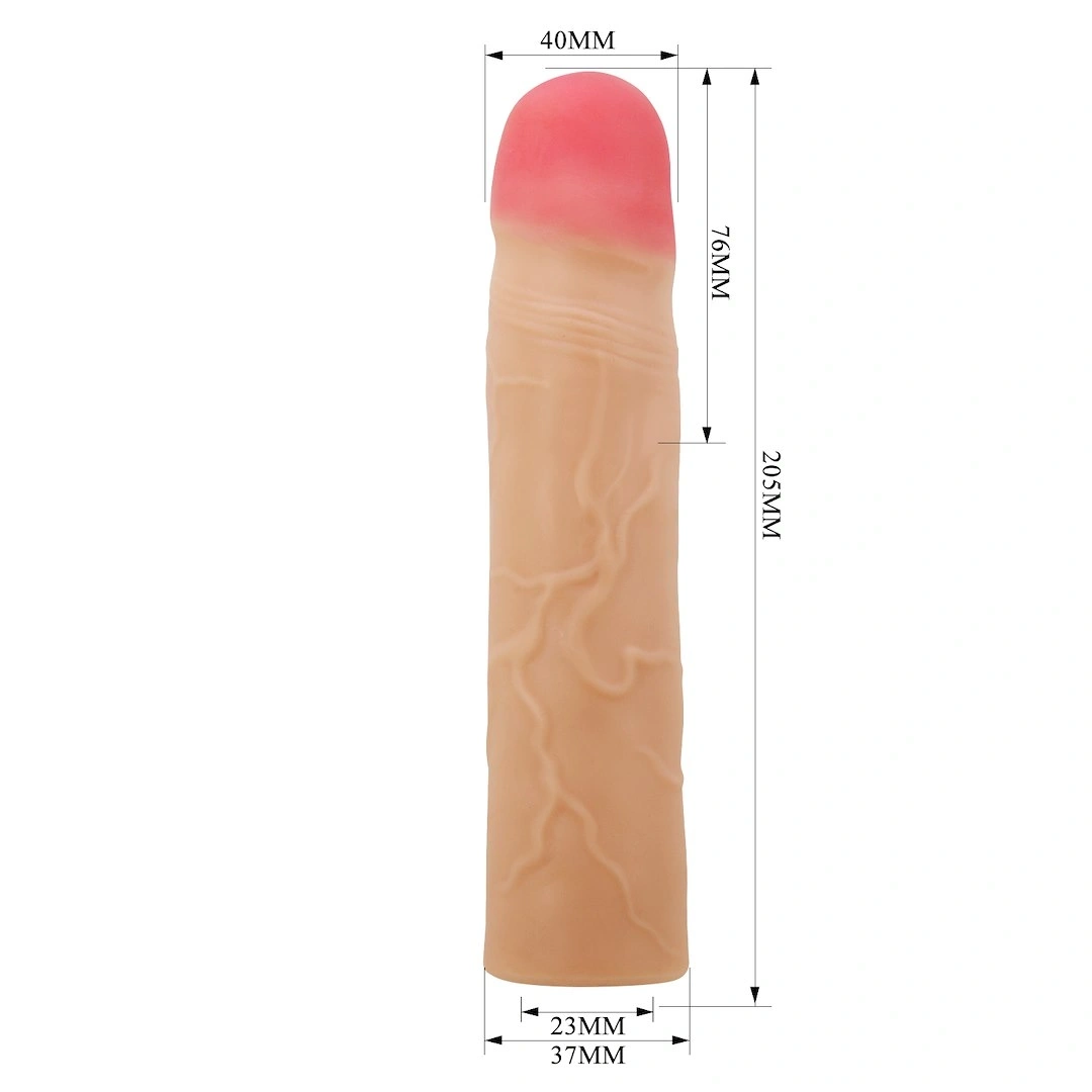 Prelungitor Penis Kylian, TPR, Natural, 20.5 cm