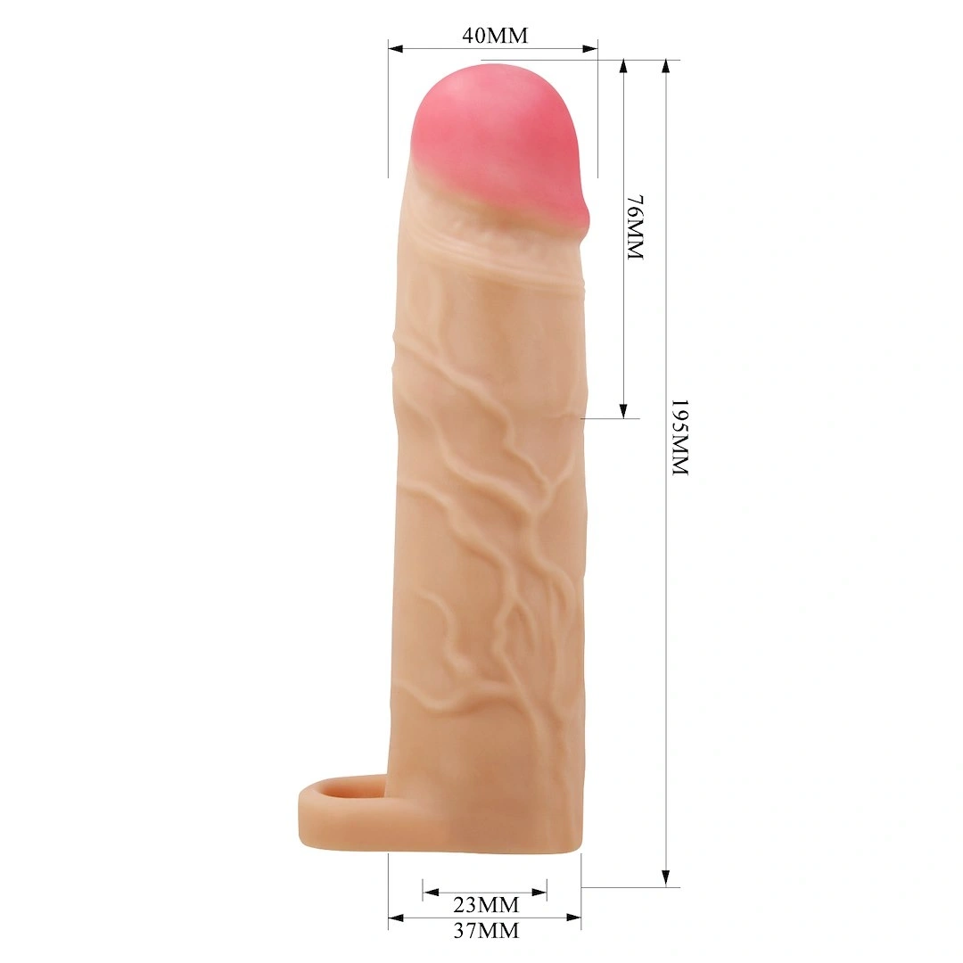 Prelungitor Penis Gerd, TPR, Natural, 19.5 cm