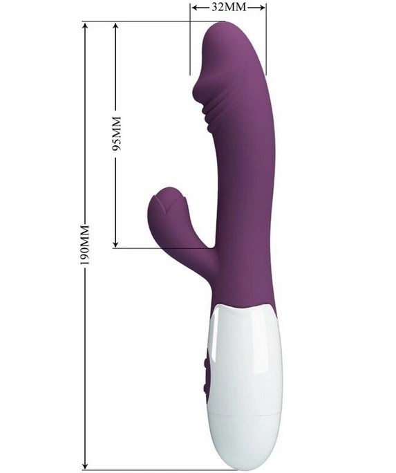 Vibrator Iepuras Snappy , 30 Moduri Vibratii, Silicon, Violet, 19 cm