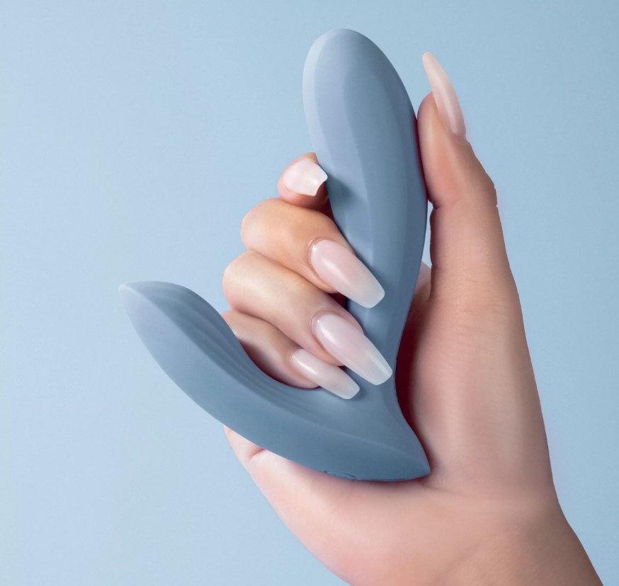 Vibrator Svakom Erica Wearable Vibrator, App Control, Silicon, USB, Albastru