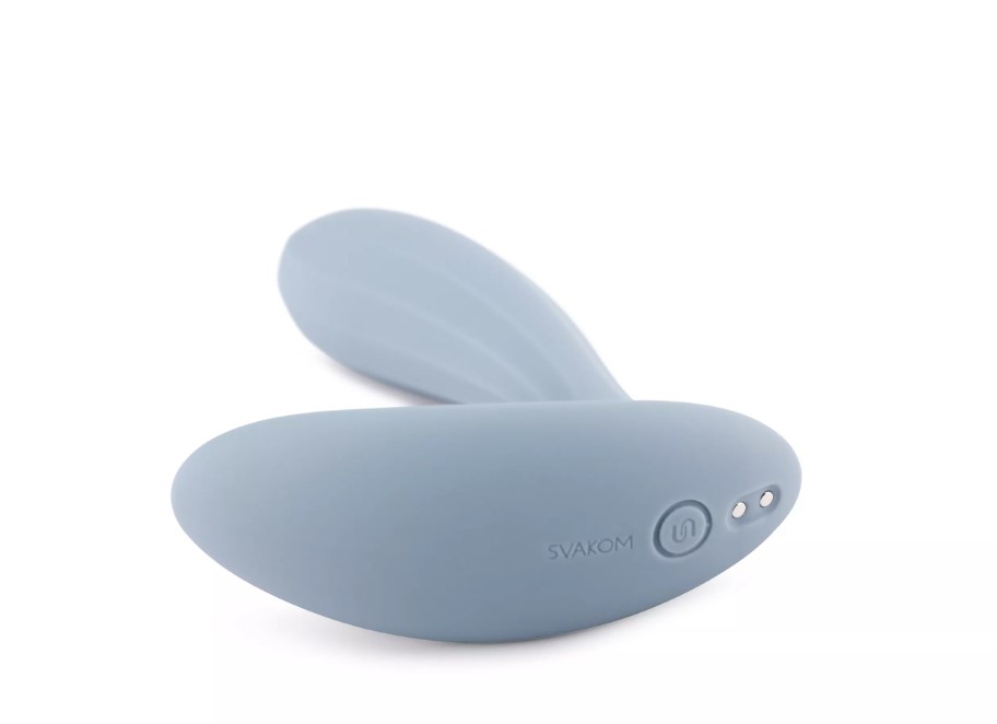 Vibrator Svakom Erica Wearable Vibrator, App Control, Silicon, USB, Albastru