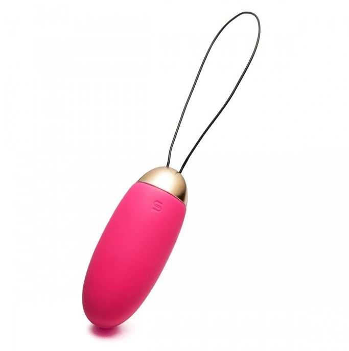 Ou Vibrator Elva SVAKOM, 5 Moduri Vibratii + 5 Intensitati, Silicon, USB, Rosu, 8 cm