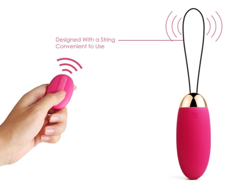 Ou Vibrator Elva SVAKOM, 5 Moduri Vibratii + 5 Intensitati, Silicon, USB, Rosu, 8 cm