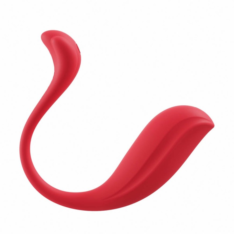 Vibrator Phoenix Neo 2 SVAKOM, 11 Moduri Vibratii, Free App, Silicon, USB, Rosu, 15.7 cm