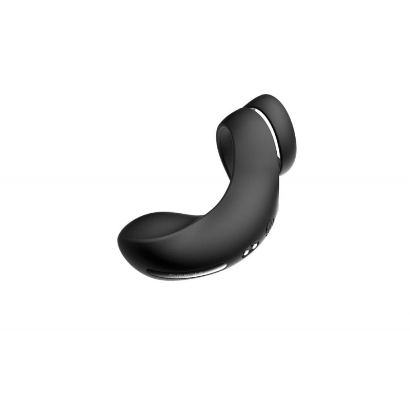 Inel Dublu de Penis Benedict cu Stimulator Perineu, 5 Moduri Vibratii, Silicon, USB, Negru
