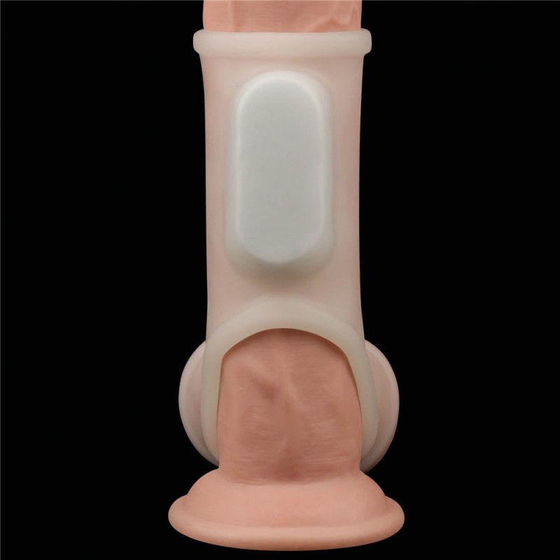 Manson Penis si Testicule Knights Ring Silk cu Vibratii