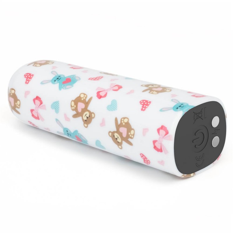 Glont Vibrator Bear Massager 10 Moduri Vibratii Puternice, ABS, USB, 8.5 cm