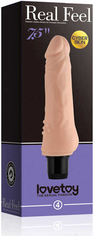 Vibrator Real Feel Cyberskin Nr.5 18.5 cm natural