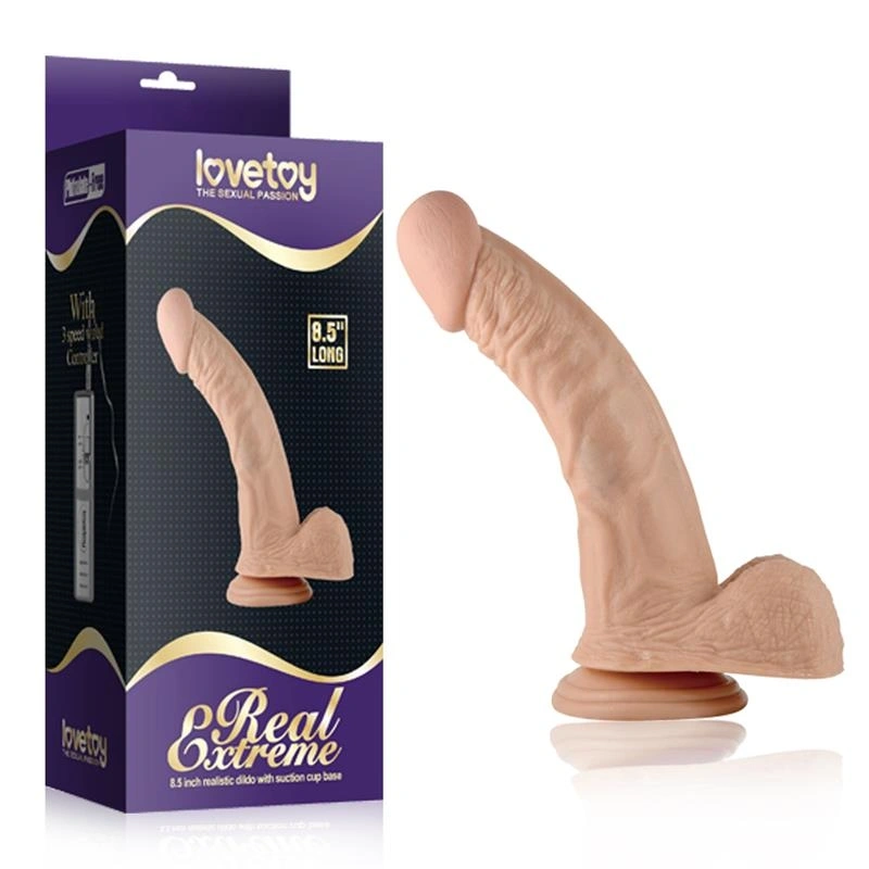 Dildo Realist Real Extreme cu Ventuza Natural 22 cm