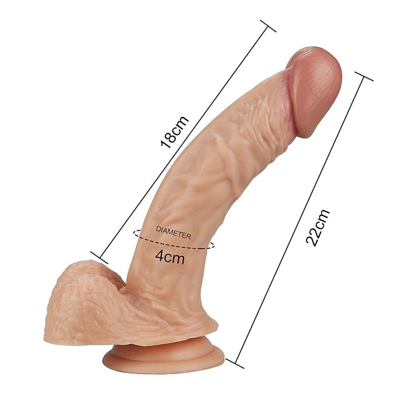 Dildo Realist Real Extreme cu Ventuza Natural 22 cm