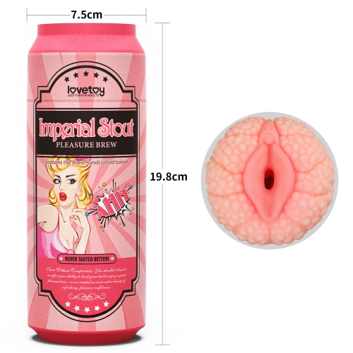 Masturbator Pleasure Brew Imperial Stout, TPE, Natural, 19.8 cm