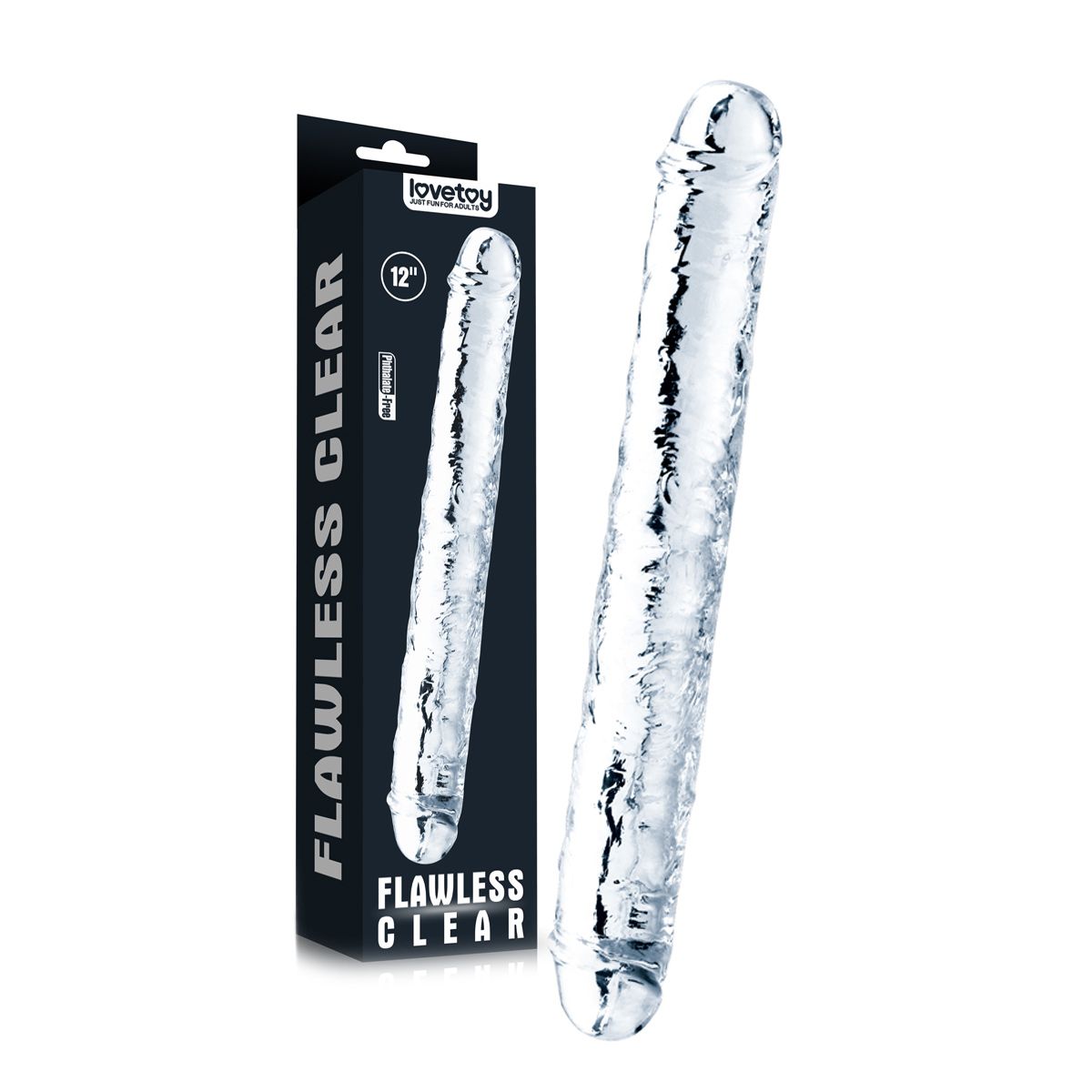 Dildo Dublu Realist Flawless Clear 30 cm