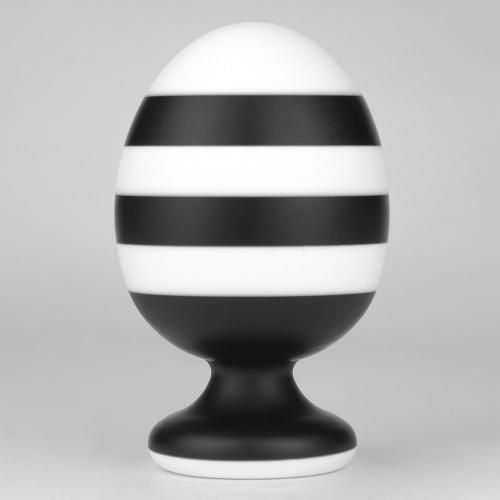 Dop Anal X-Missioner, Silicon, Negru/Alb, 14 cm