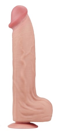 Dildo Realist King Sized Sliding Skin, TPE, Natural, 36 cm