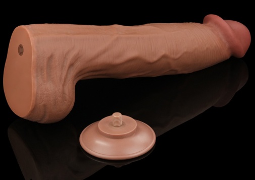 Dildo Realist King Sized Sliding Skin, TPE, Maro Deschis, 36 cm