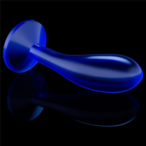 Dop Anal Flawless Clear, TPE, Albastru, 15 cm