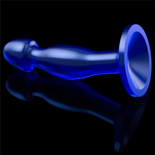 Dop Anal Flawless Clear, TPE, Albastru, 16.5 cm