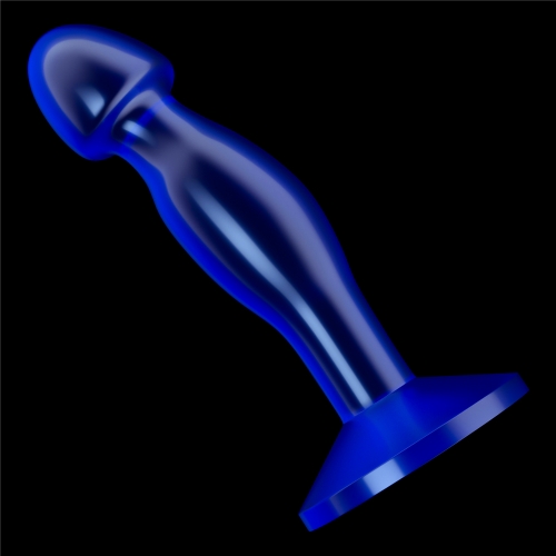 Dop Anal Flawless Clear, TPE, Albastru, 16.5 cm