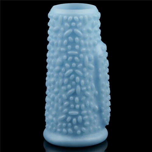 Manson Penis Knights Ring Drip cu Vibratii, Albastru