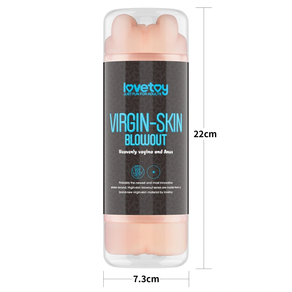 Masturbator Virgin-skin Blowout Double Side Stroker Vagina and Anus