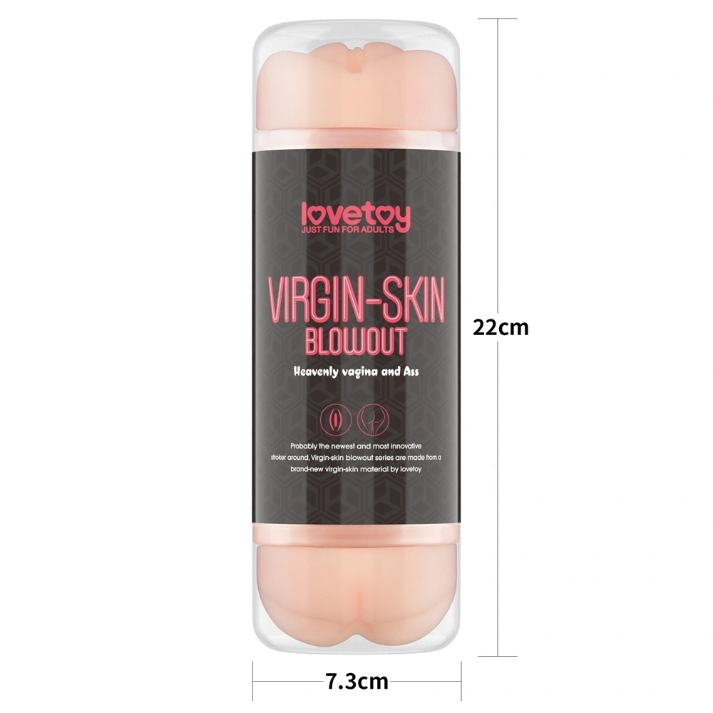 Masturbator Virgin-skin Blowout Double Side Stroker Vagina and Ass