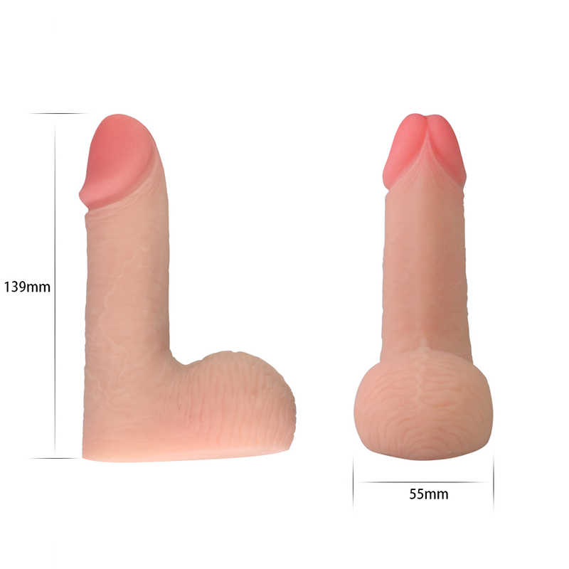 Dildo Realist Wearing Skinlike Limpy Cock 13.9 cm